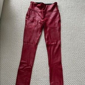 SPANX Deep Red Leggings